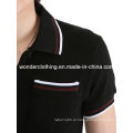 Atacado de alta qualidade personalizado equipado Mens Polo